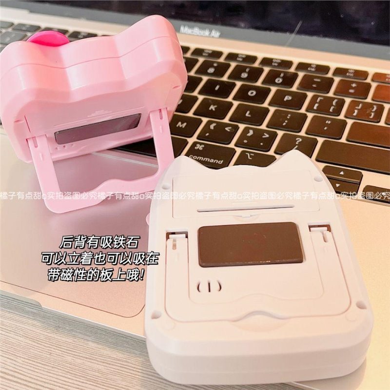 【喜挖】Kitty計時器時鐘鬧鐘閃光靜音振動作業定時器可愛上課定時器