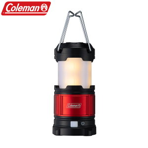 《台南悠活運動家》Coleman 耐用型伸縮營燈 紅 LED燈 露營燈 拉伸式照明燈 USB充電 CM-36871