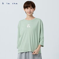 a la sha A方塊拼圖七分袖創意T a la sha A方塊拼圖七分袖創意T