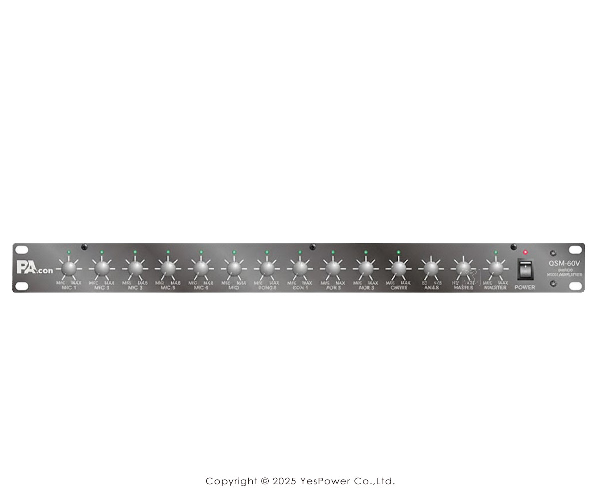 PA-TECH QSM-60V 前級混音擴大機