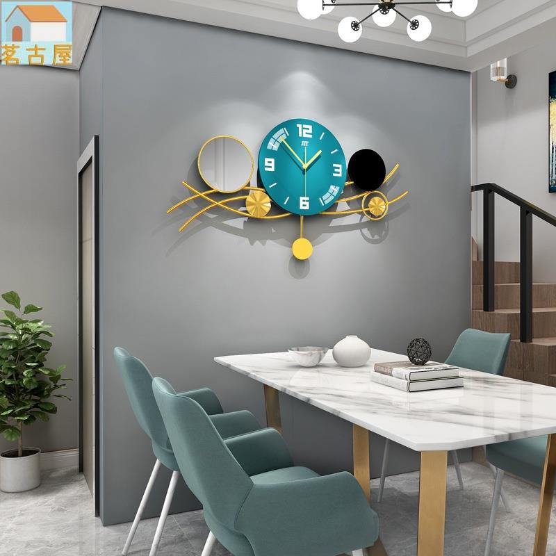 歐式輕奢鐘錶 客廳掛鐘現代簡約家居裝飾時鐘 個性創意藝術掛牆鍾 大時鐘
