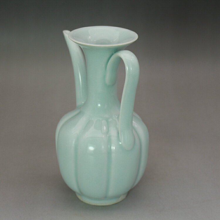 宋湖田窯影青釉瓜棱執壺酒壺古董古玩仿古陶瓷器收藏羽墨軒| 協貿國際