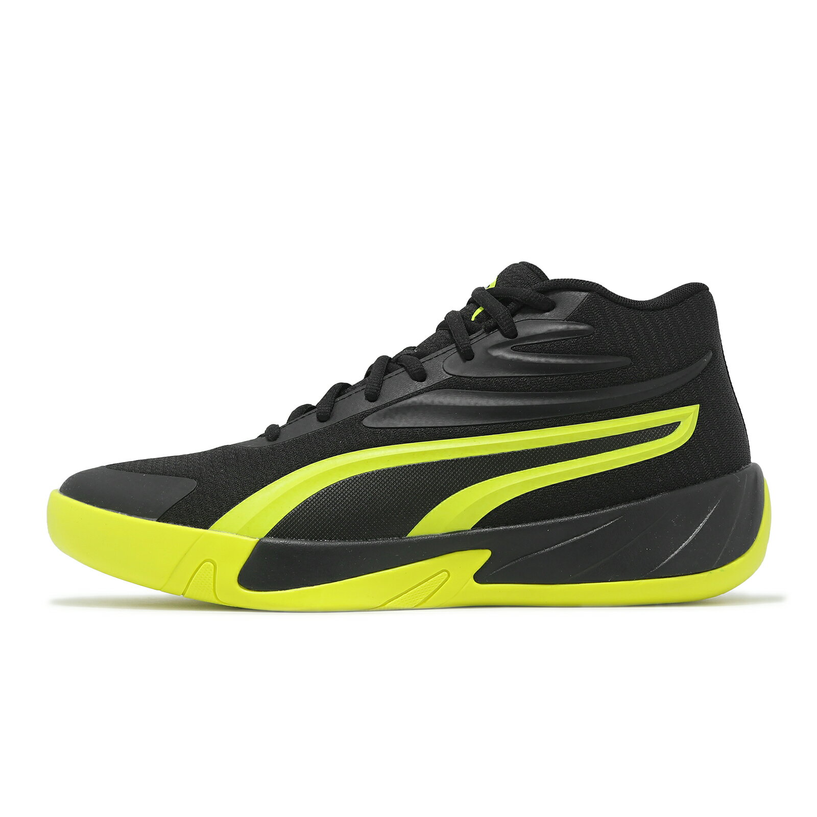 Puma 籃球鞋 Court Pro 男鞋 黑 螢光綠 入門款 緩衝 運動鞋 31082903