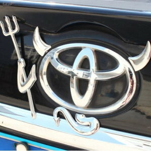 3D惡魔貼 立體小惡魔 車標裝飾貼 車貼紙 標誌 MAZDA FORD VW TOYOTA 三菱 沂軒精品 A0319