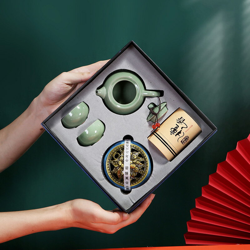 中式陶瓷茶具套裝家用功夫茶杯小茶臺簡約客廳辦公室整套茶壺茶盤