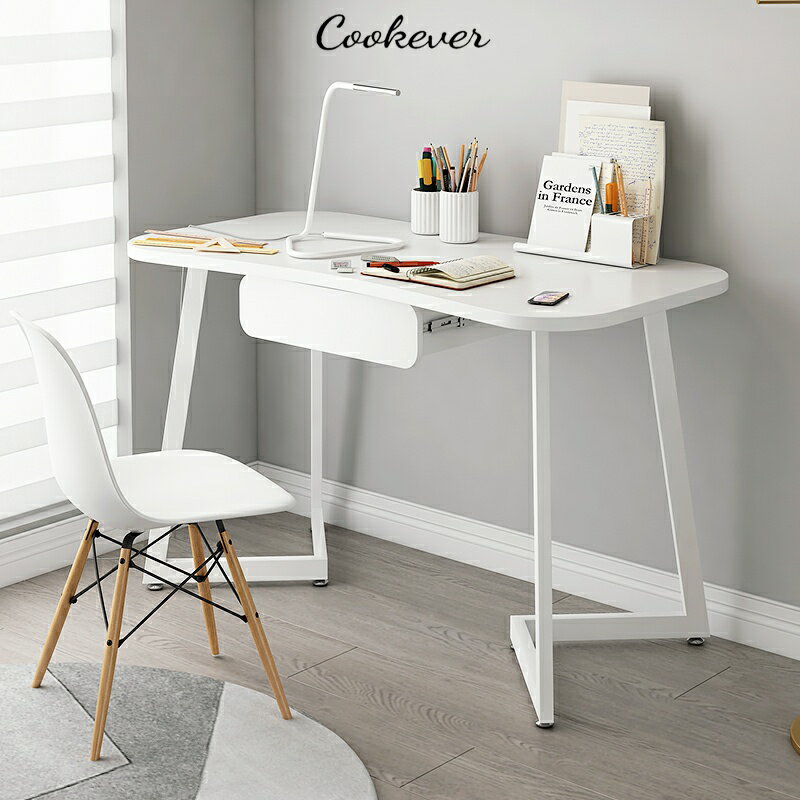 北歐臺式電腦桌穩固簡易簡約小型學生家用臥室移動辦公筆記本書桌