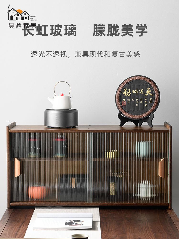 工廠直銷 免運 楠竹桌面收納架 水杯收納櫃 桌面收納架 防塵架櫃 碗櫃 環保材質製作中式桌面茶杯子收納櫃盒咖啡杯玻璃茶具展示櫃竹茶壺置物架博古架
