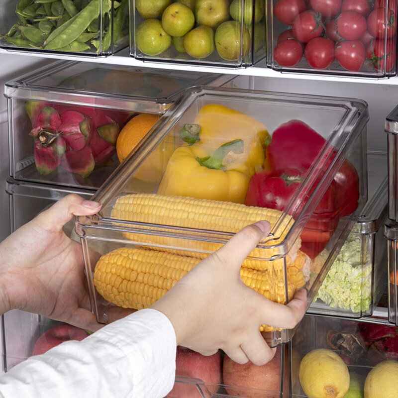 廚房冰箱食物收納盒透明冰箱蔬菜保鮮盒雞蛋盒食品食物專用儲物盒