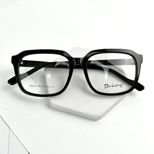 配眼鏡 亮面方形粗黑膠框【NYA89】