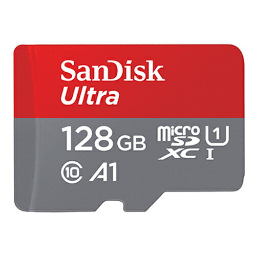 SANDISK Ultra Micro SDXC128G/A1+U1/100MB/s/Android/附SD轉接卡【愛買】