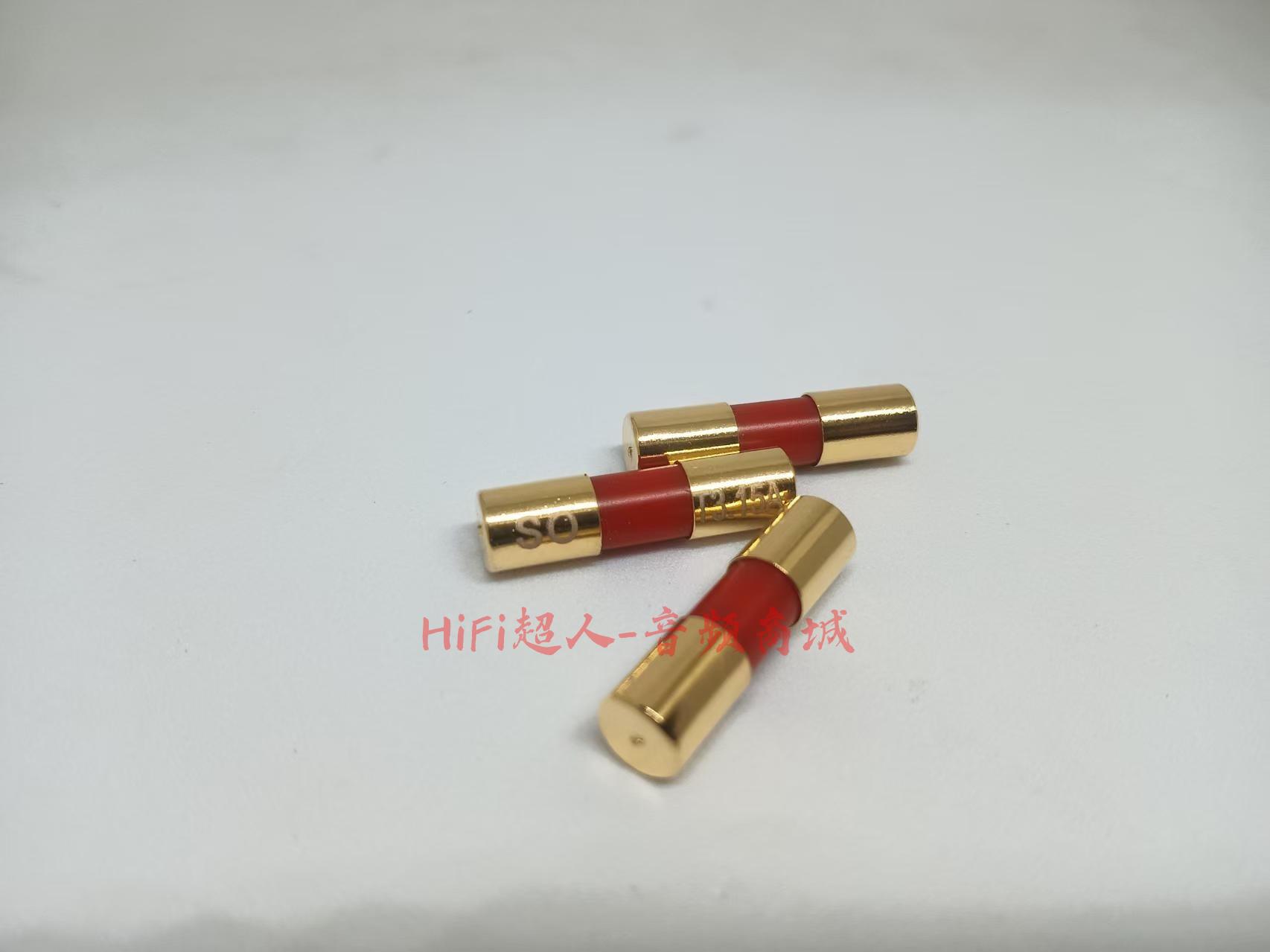 SO發燒音響 純銀絲納米鉭保險絲 5x20mm 紫銅鍍金帽 音質醇厚 音場開闊 高解析 專用於膽機CD機黑膠機DAC【HiFi超人-音訊商城】