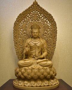 木雕坐像蓮花觀音人物神像大勢至菩薩擺件西方三圣娑婆佛像釋迦佛
