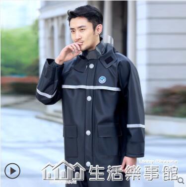 雨衣雨褲套裝男性加厚外賣騎行分體防暴雨長款全身防水雨披【開春特惠】