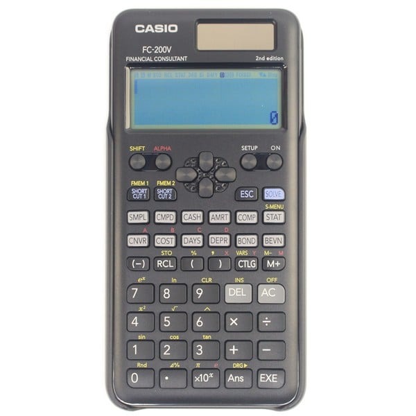CASIO卡西歐 FC-200V 財稅型專用計算機 /一台入(促1900) 財務計算機 公司貨 附保證書 -宏