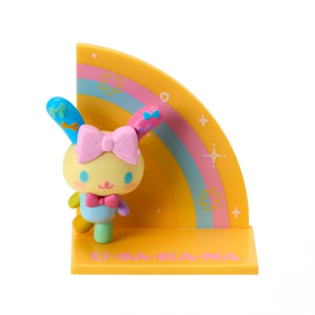 asdfkitty*花小兔 華麗緞帶 造型玩偶擺飾-便條紙貼板 便利貼板-辦公室文具用品-也可當擺飾.裝飾品-日本正版