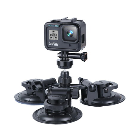 頂級運動相機強力車用固定架車載吸盤副廠gopro 大疆小米手機 樂達數位 Rakuten樂天市場