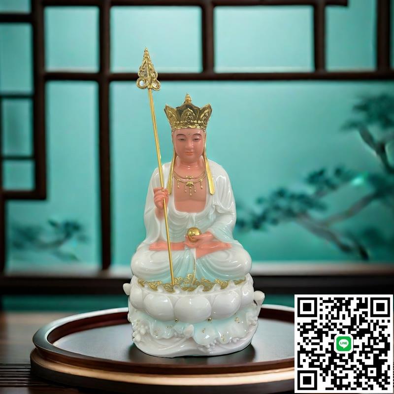 家用娑婆四聖全堂佛像漢白玉菩薩觀世音如來佛地藏王彌勒釋迦牟尼