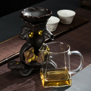 紫砂茶漏茶濾套裝茶具配件創意個性齊天大圣功夫泡茶器玻璃公道杯