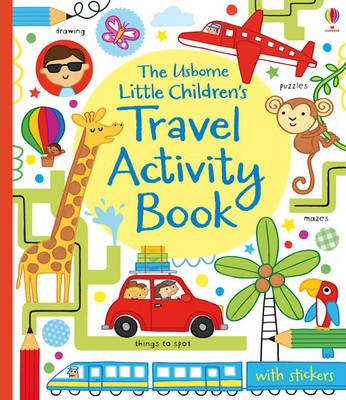 英國 The Usborne Little Children's Travel Activity Book 貼紙遊戲書 ＊夏日微風＊