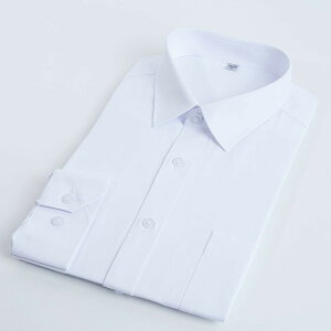 【CHINJUN/65系列】修身機能舒適襯衫-長袖、白色素面、Slim6502