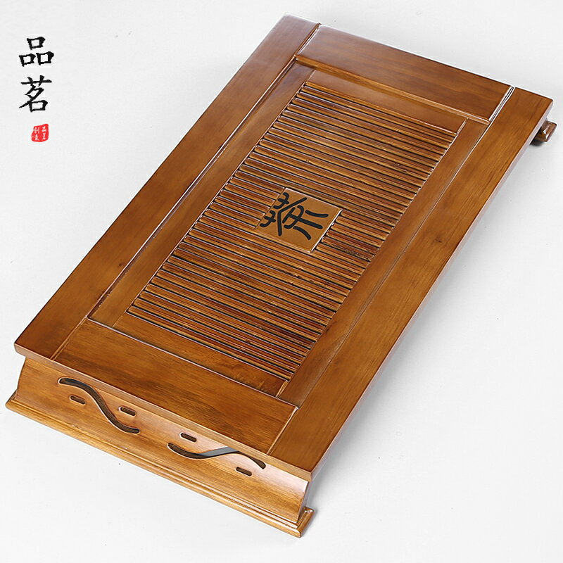 品茗實木茶盤家用茶海茶托功夫茶具茶臺簡約儲水託盤迷你小號茶座