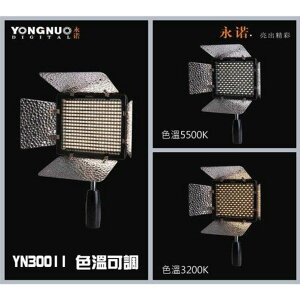 【eYe攝影】現貨 永諾 YN300 II 二代 LED持續燈 可調色溫 附遙控器 YN300II 攝影燈 補光燈
