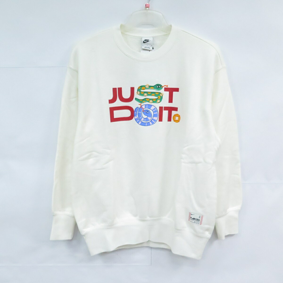 Nike HV8462133 女款上衣 長袖上衣 新年款 春節 寬鬆版型 米白【iSport愛運動】