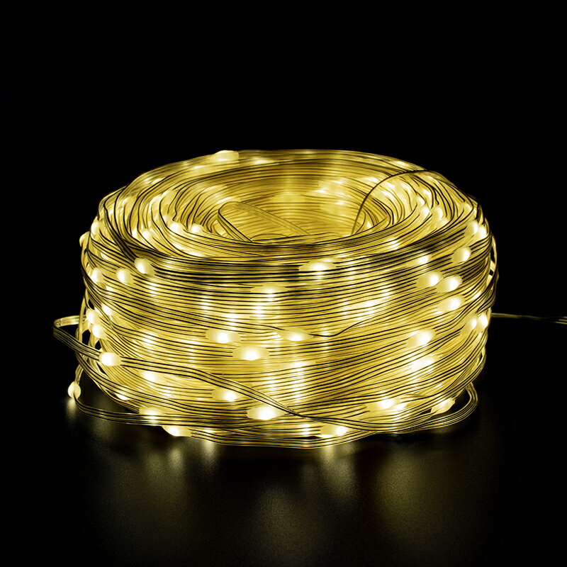 燈串 造型燈串 氛圍燈 太陽能小彩燈皮線燈串滿天星戶外防水七彩閃爍裝飾燈露營庭院樹燈『cyd23393』