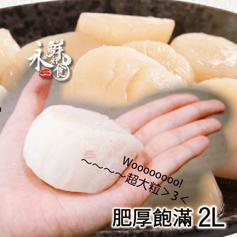 【永鮮好食】日本 北海道 2L 生食級 新鮮 冷凍 干貝 海鮮 生鮮