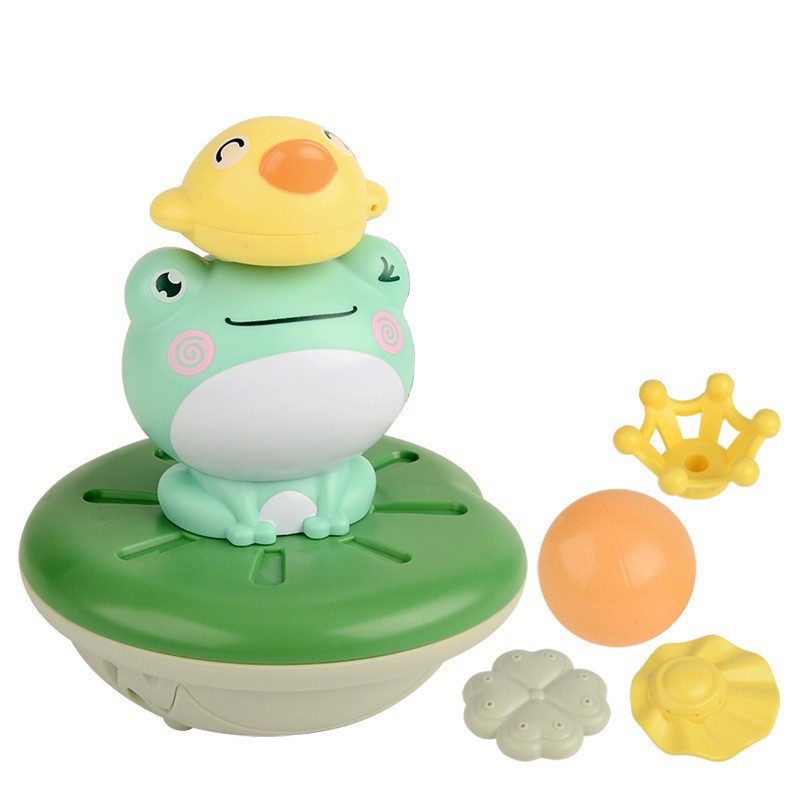 🌟媽媽買🌟 電動噴水青蛙 浴室玩具 玩水玩具 游水玩具