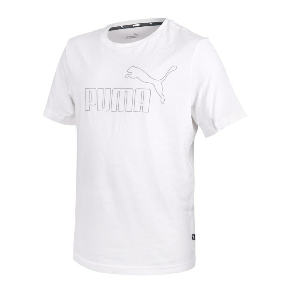 PUMA 男基本系列ESS+大Logo短袖T恤(歐規 休閒 慢跑 上衣「84988302」≡排汗專家≡
