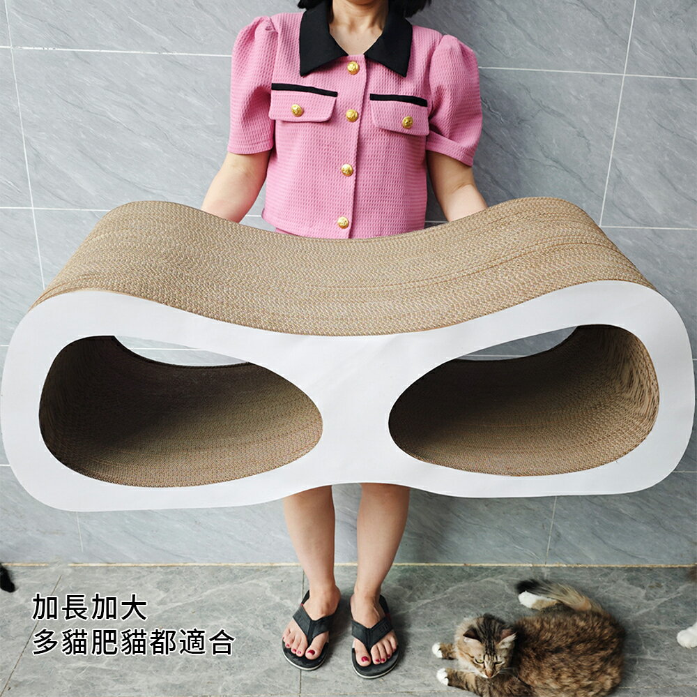 【台灣現貨】高端出口日韓貓抓板 貓肥無憂 加長加大98cm貓抓板 貓窩睡窩 耐抓耐磨磨爪板貓抓柱 5