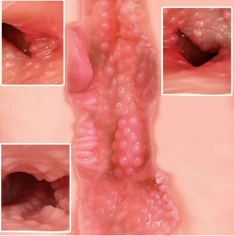 送300ml潤滑液【台灣現貨】饅頭穴 雙通道 自慰器 飛機杯 超擬真陰部 肉感雛菊雙通道 可中出 9