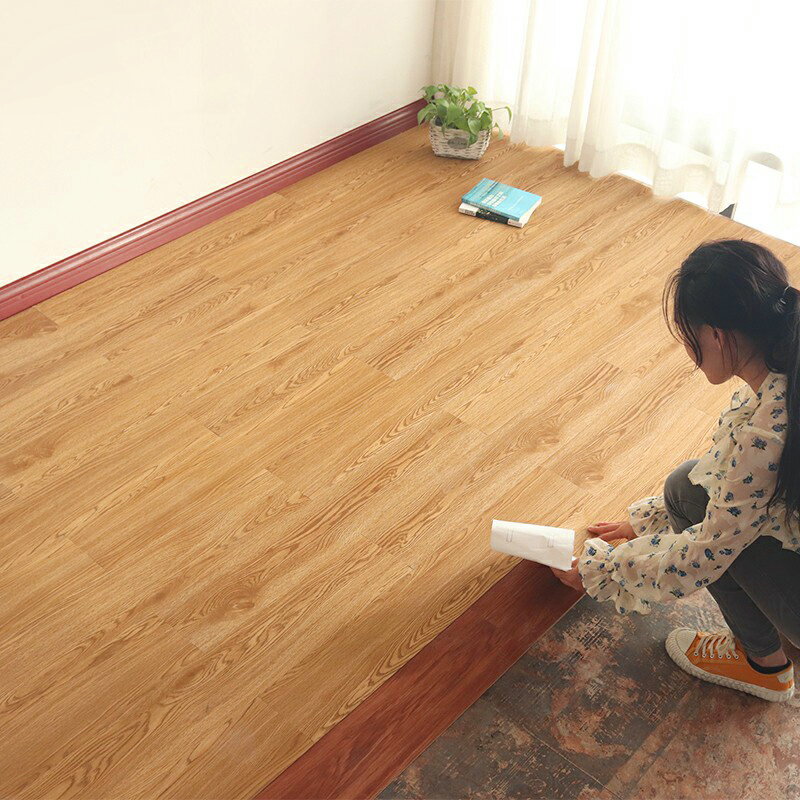 pvc地板貼紙自粘地板革地板膠家用臥室石塑地板地墊加厚耐磨防水
