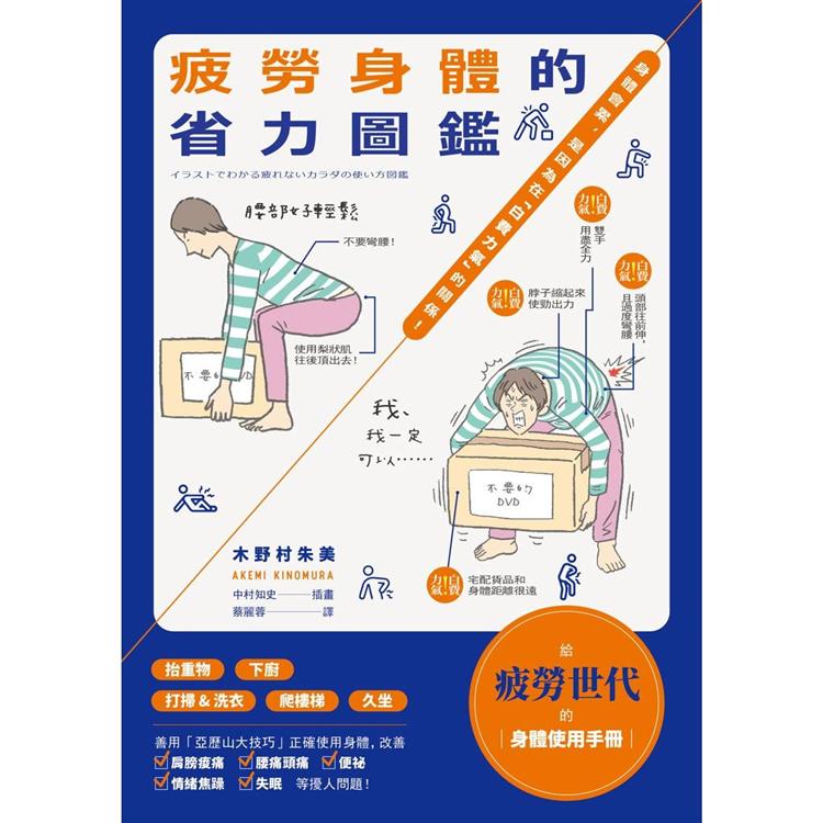 疲勞身體的省力圖鑑：身體會累，是因為在「白費力氣」的關係！ | 拾書所