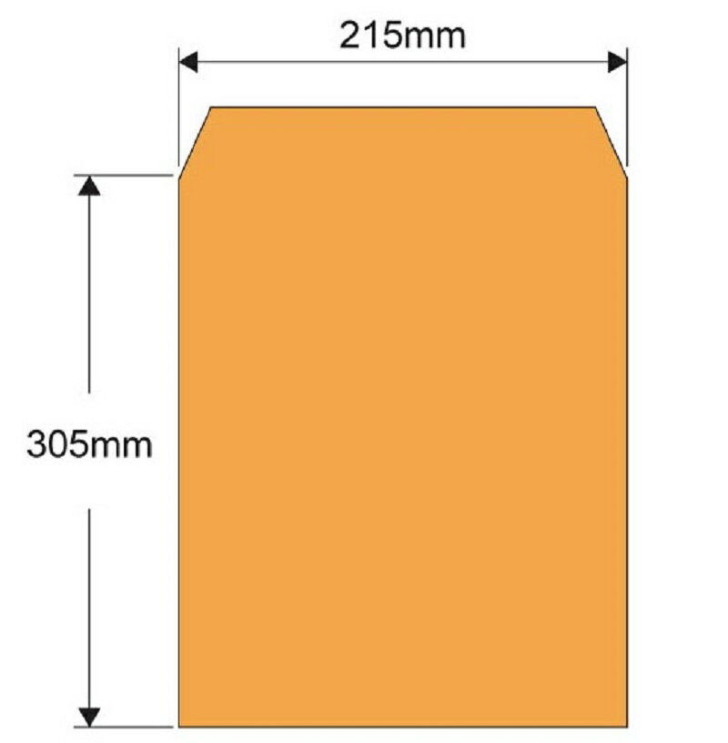 金鷹 5K 黃牛皮公文封 (100入) (215 *305mm)