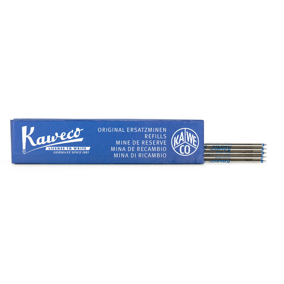 預購商品 德國 KAWECO D1 原子筆替蕊 筆芯 藍色 1.0mm 4250278604110 5支入 /盒