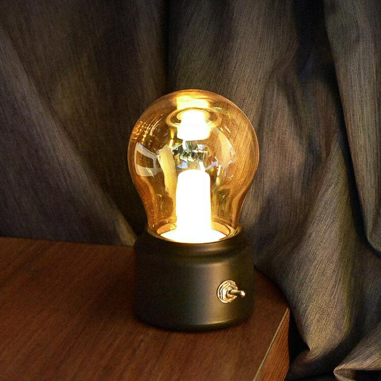 北歐復古小夜燈創意簡約臥室ins網紅氛圍裝飾床頭USB充電台燈禮物【青木鋪子】