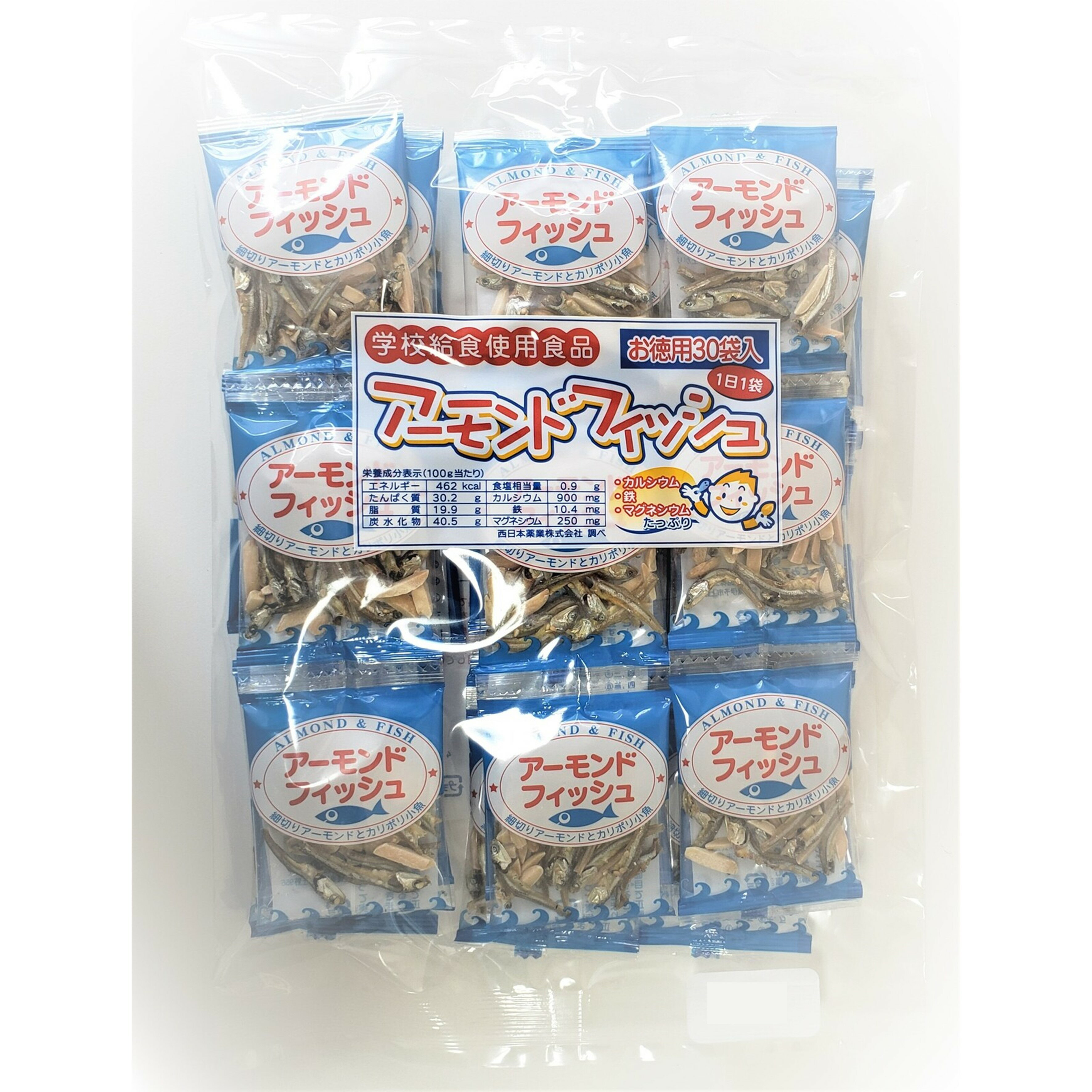 日本 杏仁小魚乾 6gx30袋 日本學校給食使用食品 日本代購【APP滿額下單10%點數(單一帳號最高5000點)】1/31止