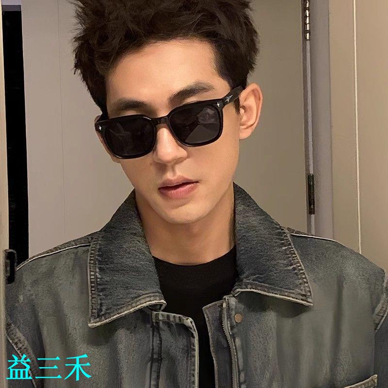 gm新款墨鏡男士復古方框痞帥偏光防紫外線近視太陽鏡女潮小臉眼鏡-益三禾