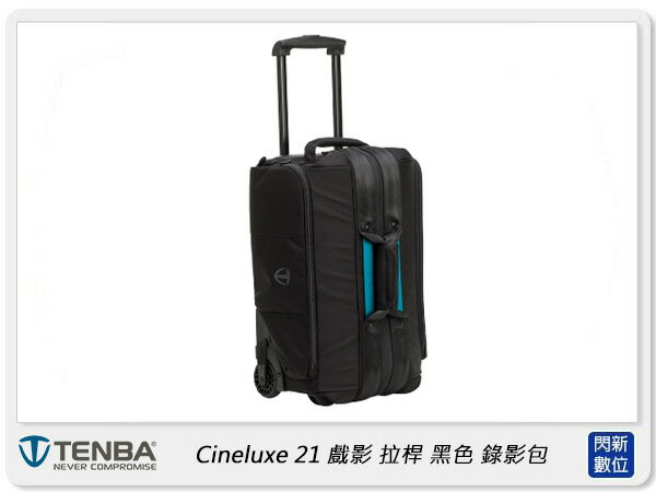 Tenba Cineluxe 21 戲影 拉桿 錄影包 黑色 637-521(公司貨)類醫生包 相機包【APP下單4%點數回饋】