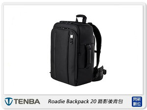 Tenba 天霸 Roadie Backpack 20 路影後背包 相機包 黑色 (公司貨)【APP下單4%點數回饋】
