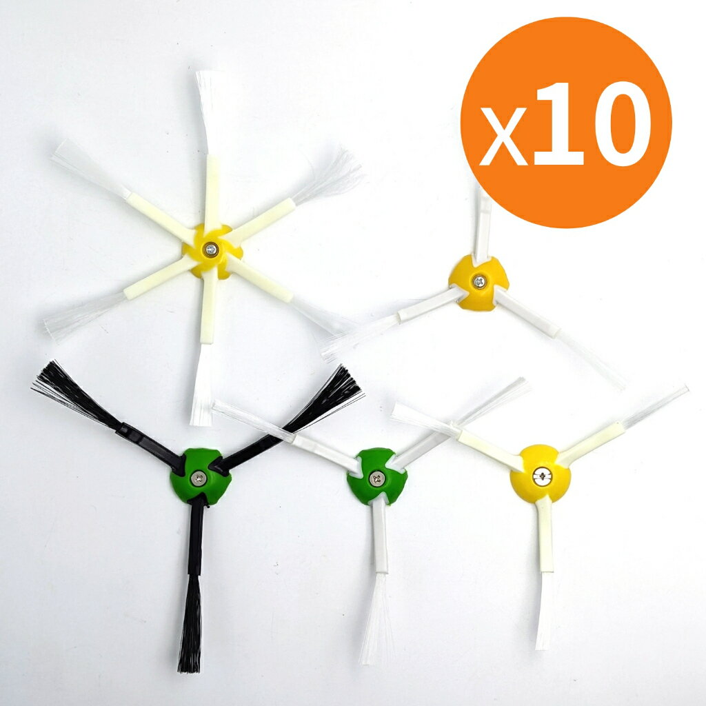 點數11%｜[少量現貨] 副廠 三腳邊刷 六腳邊刷 (10支) 適 iRobot Roomba 500 600 700 800 900 E I J