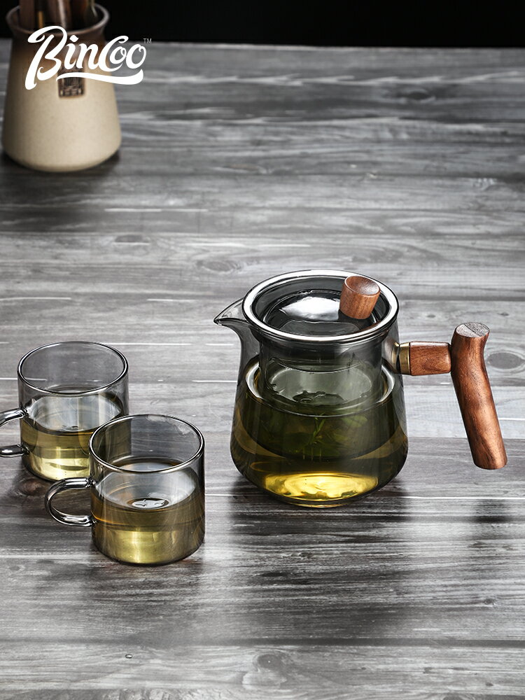 Bincoo玻璃茶壺單壺茶水分離耐高溫功夫茶具套裝電陶爐煮茶泡茶壺