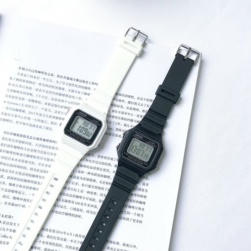 獨角獸手錶女ins防水方形抖音電子表中學生韓版潮流ulzzang原宿風