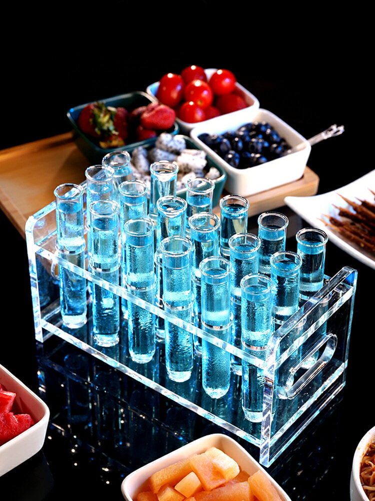 酒吧玻璃試管 卷邊試管 試管酒杯 雞尾酒試管酒吧酒具ktv夜場10只 1
