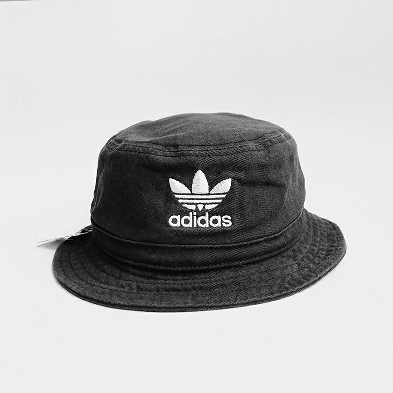 美國百分百【全新真品】adidas 漁夫帽 帽子 配件 愛迪達 復古 LOGO 黑色 BG35 0