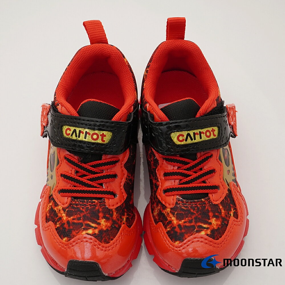 ★過年特賣★日本月星Moonstar機能童鞋Carrot系列寬楦公園玩耍鞋款23172紅(中小童段) 4