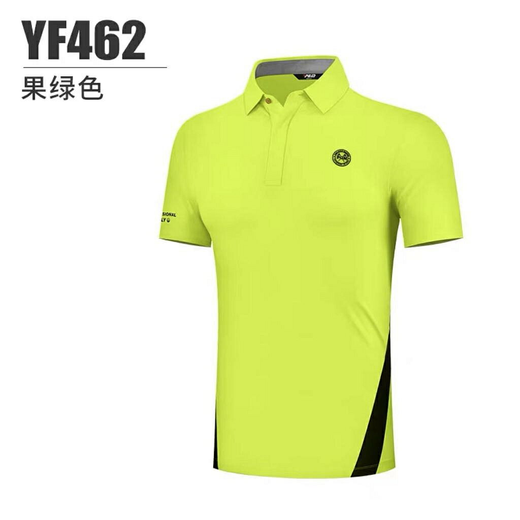 PGM 高爾夫服裝男士短袖t恤彈力速乾夏季透氣男裝服裝男polo衫