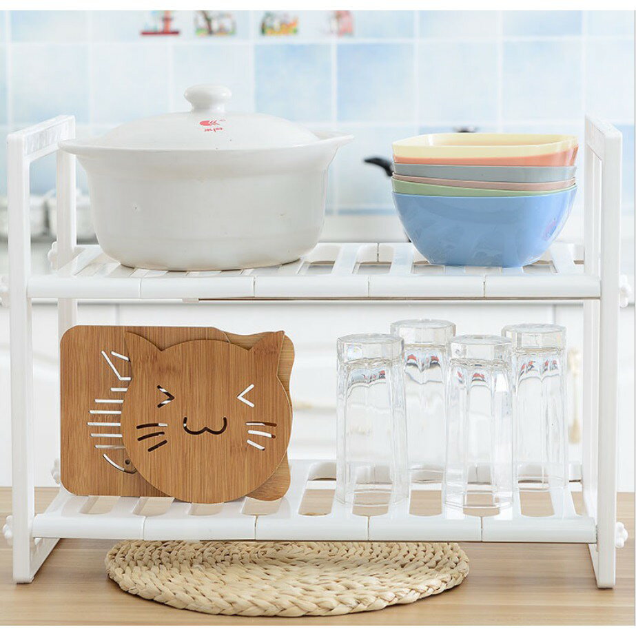 【下水槽置物架】伸縮水槽置物架 廚房置物架 不鏽鋼瀝水置物架 雙層收納架 儲物架子鍋架 鞋架 流理臺 廚房 4